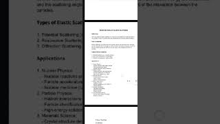 cross section of elastic scattering and conservation of energy [upl. by Rubliw]