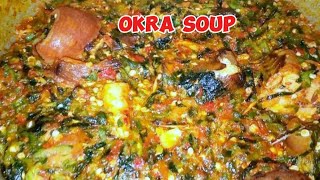 BEST slime okra soup recipe ever 😋 how to prepare okra soup recipe [upl. by Bernardo92]