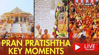 PM Modis Ayodhya Moments Witness Ram Mandir Pooja amp Key Moments Of Historic Pran Pratishtha [upl. by Nnor]