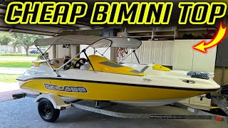 Installing a Bimini Top on Seadoo Sportster Speedster to Factory Mounts [upl. by Ube489]