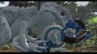 Gyrosphere Attack  Lego Jurassic World  Part 11 [upl. by Mosi760]