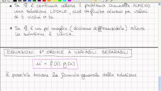 Analisi II  Lezione 42  Equazioni differenziali problema di Cauchy [upl. by Llehcsreh]