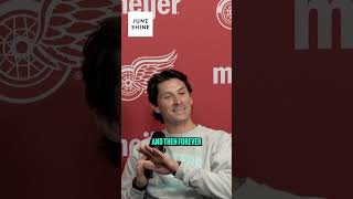 These twig superstitions are getting out of hand 😂🥅nhl hockey superstitious detroitredwings [upl. by Calore228]