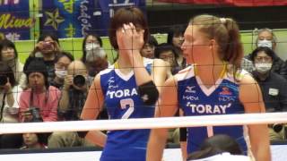 木村沙織（Saori Kimura）／大大大活躍／201734 トヨタ車体クインシーズ×東レアローズ Ｖリーグ女子神奈川大会ファイナル6 [upl. by Gurevich]