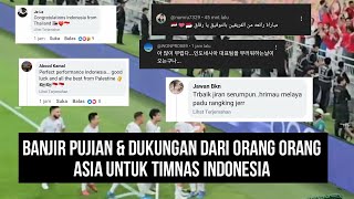 banjir pujian dari orang orang asia untuk timnas Indonesia usai curi 1 poin dari timnas arab saudi [upl. by Fitzsimmons459]