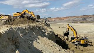 Liebherr 976 amp Caterpillar 385C Excavators In Action  SotiriadisLabrianidis Mining Works [upl. by Donaugh]