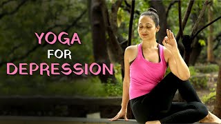 Calming Yoga To Overcome Depression  6 Yoga Poses To Ease Depression  Beginners Yoga  YogFit [upl. by Nageem]