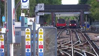 Jubilee Line trains at Stanmore [upl. by Donnell]