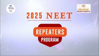 2025 NEET Repeaters Program  100 Scholarship  Velammal Bodhi Campus 💫 [upl. by Llyrad969]