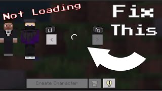 How to Fix Minecraft Character not Loading on Bedrock [upl. by Laup749]