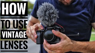 How To Use Vintage Or Manual Lenses On The Canon M50 [upl. by Batty594]