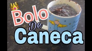 BOLO DE CANECA NO MICROONDAS  Receita SIMPLES [upl. by Eliathan]