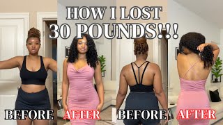 HOW I LOST 30 POUNDS  My Weight Loss Journey w PICTURES  VLOGMAS DAY 13 [upl. by Ahseekat85]