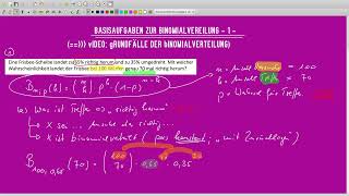 STOCHASTIK BASISAUFGABEN BINOMIALVERTEILUNG MIT TASCHENRECHNER CASIO FX991 DEX  TEIL 1 [upl. by Lirva]