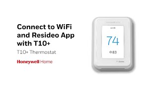 Connect to WiFi and Resideo App  T10 Thermostat [upl. by Nospmoht57]