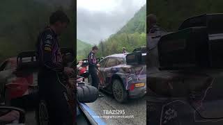 🇭🇷 RALLY1 cars before stage  rally rallycroatia worldrallychampionship croatia rallydriver [upl. by Azaleah]