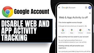 How to Disable Googles Web and App Activity Tracking 2024 [upl. by Semadar]