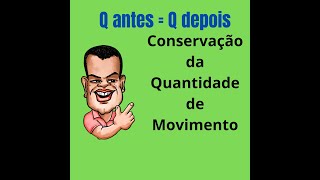 Conservação da quantidade de movimento [upl. by Anilehs]