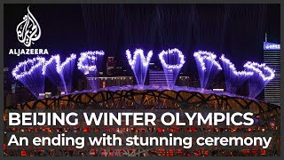 Beijing Winter Olympics officially closes with stunning ceremony [upl. by Eelatsyrc522]