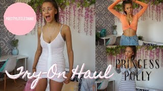 HUGE TRYON HAUL 🌺  PLT PRINCESS POLLY  GLASSONS [upl. by Remsen]