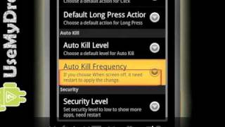 Advanced Task Killer Settings  Android App settings tips [upl. by Enneite]