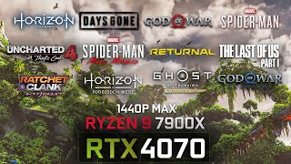 RTX 4070 Performance Tested in All PS Exclusive Pc Ports [upl. by Haneen51]