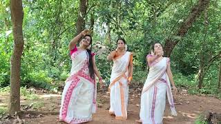 Thiruvathira with Amma🧡Chettathi💓 dance subscribe support [upl. by Ivory353]