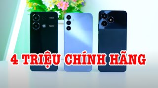 Top 3 điện thoại 4 triệu chính hãng đáng mua nhất dịp Tết [upl. by Asiul]