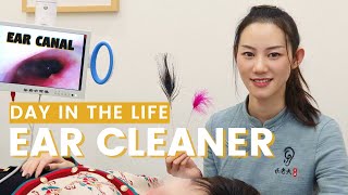 A Day in The Life of 21 yr old Chinese Earwax Removal Technician [upl. by Yslehc]