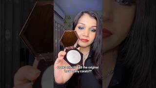 Diamond bomb highlighter dupe✨ makeup makeupreview highlighter makeuphaul makeupdupes [upl. by Urbanna]