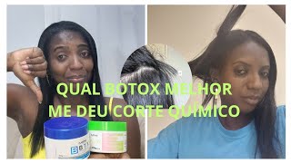 QUAL BOTOX É MELHOR  QUAL ALISA MAIS TIVE CORTE QUÍMICO NÃO GOSTEI NÃO ALISA [upl. by Nodrog]