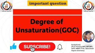 Match column I and column IIDegree of unsaturation GOCchemistry neetchemistry class11chemistry [upl. by Roe]