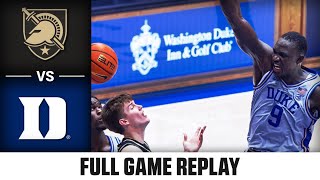 Army vs Duke Full Game Replay  202425 ACC Men’s Basketball [upl. by Hserus]