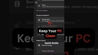 Autodelete Temps files Optimize Disk spacewindows11 tech shorts [upl. by Kwang640]