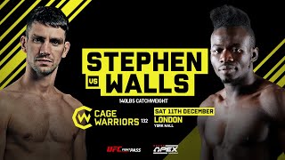 CW132 Aidan Stephen vs Edward Walls [upl. by Aremihc]