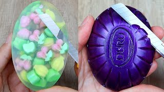 Relaxing Soap Cutting ASMR Satisfying Soap and lipstick cutting Corte de jabón  913 [upl. by Agnella]