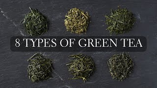 8 Types of Green Tea  Japanese tea like Matcha Sencha Gyokuro Hojicha Bancha Kukicha and more [upl. by Dawna]