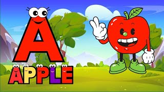 A for apple  अ से अनार  abcd  phonics song  a for apple b for ball c for cat  abcd song  abcde [upl. by Ahsekad]