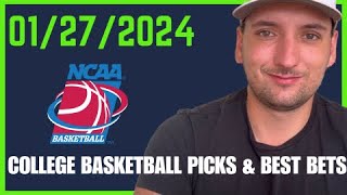 College Basketball Picks for January 27th 2024 [upl. by Allecram]