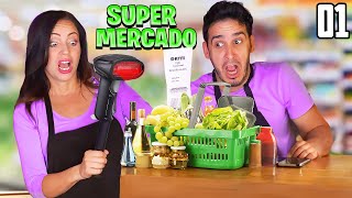 NOS ABRIMOS UN SUPERMERCADO  SUPERMARKET SIMULATOR 1 [upl. by Goldshell]