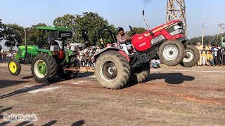 John Deere 5310 vs Mahindra Arjun 555 Di Tractor Tochan  2019 [upl. by Tench]