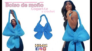 BOLSA de MOÑO a crochet  Coquette  Paso a paso [upl. by Aiyekal]