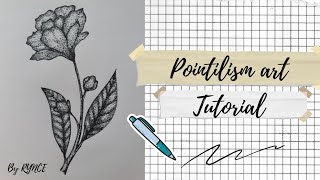 Simple Pointillism art tutorial for beginners [upl. by Aneen]