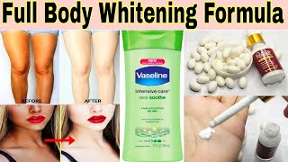 How to Make Full Body Whitening Lotion at Home  Replacement of Salon Secret Whitening Capsules [upl. by Neimad]