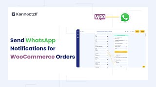 Send WhatsApp Notifications for WooCommerce Orders  KonnectzIT [upl. by Nylidnam]