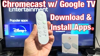 How to Download amp Install Apps on Chromecast with Google TV [upl. by Adnilak481]