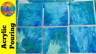 Epic Tile Dipping Technique Tutorial Acrylic Pouring on Ceramic Tiles [upl. by Ehcor74]