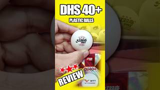 DHS 3 Star Table Tennis Ball Review  3 Star TT Ball  Sports Review [upl. by Pinto883]