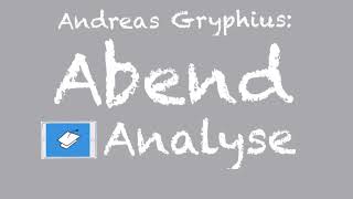 Gryphius Abend Analyse Barockgedicht Interpretation [upl. by Assert]