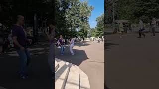 Muscovites dance in the park on September Sunday moscow parkdance russia [upl. by Burch]